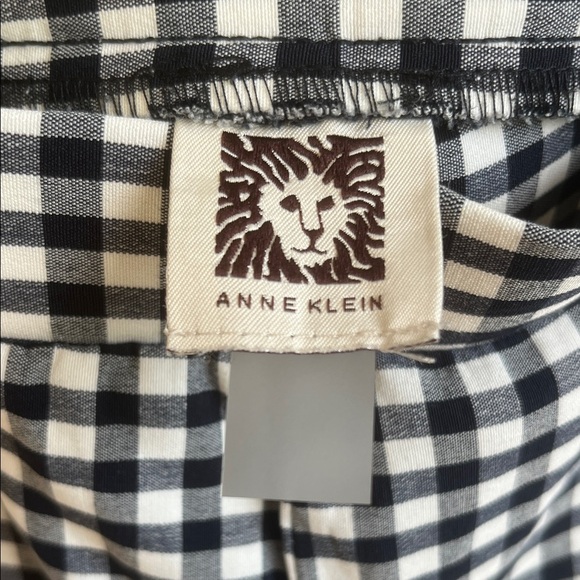 Anne Klein Black and White Checkered Dress Pants - Picture 2 of 5